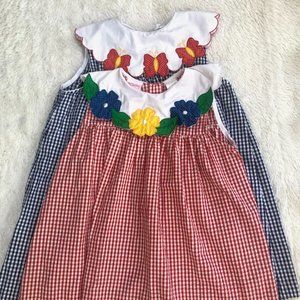 Vintage Carter's sister dresses size 5 and 8